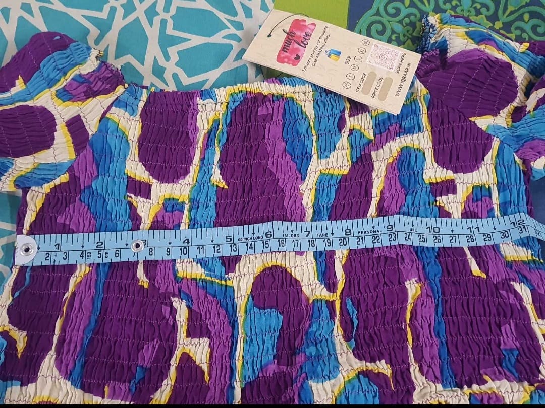 Fit and Flare Purple Frock