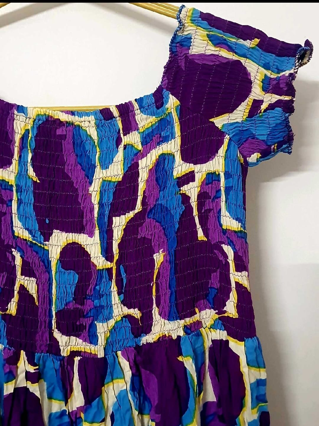 Fit and Flare Purple Frock