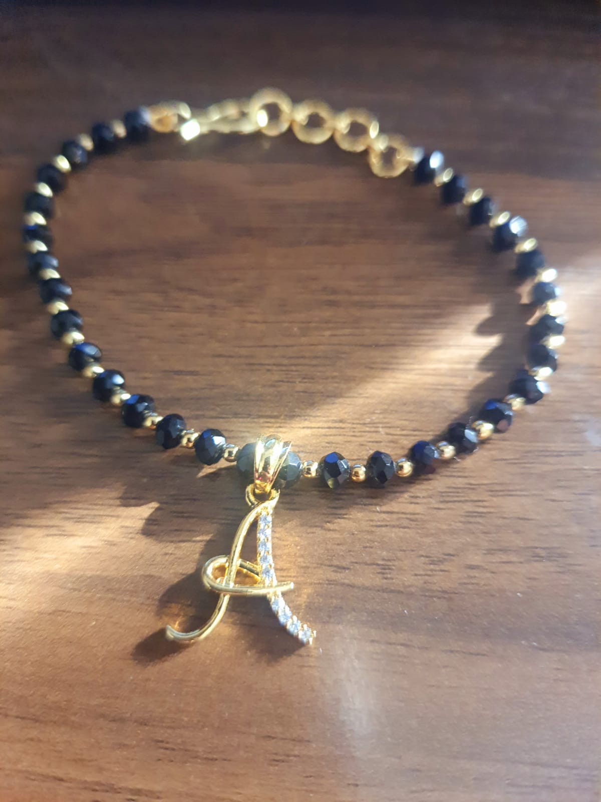 Bracelet with Stone Studded Initials