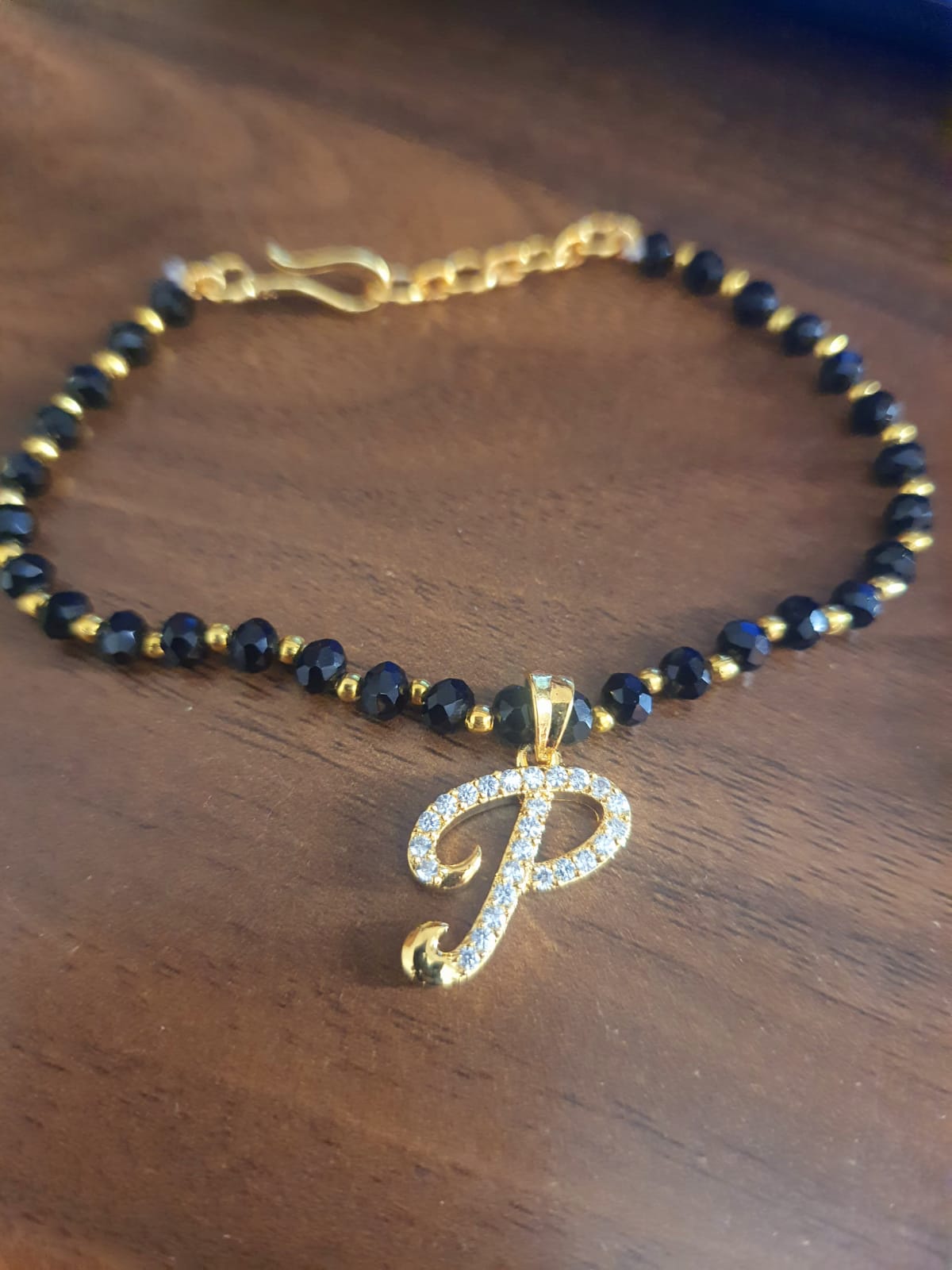 Bracelet with Stone Studded Initials