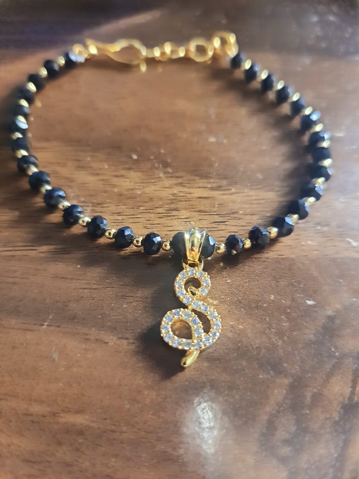 Bracelet with Stone Studded Initials