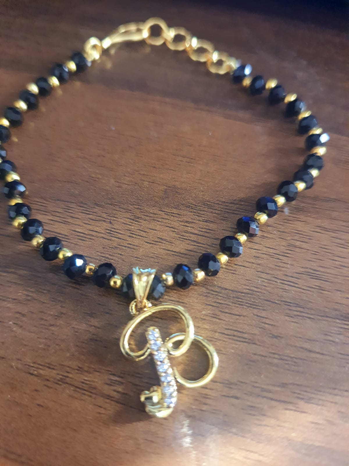 Bracelet with Stone Studded Initials