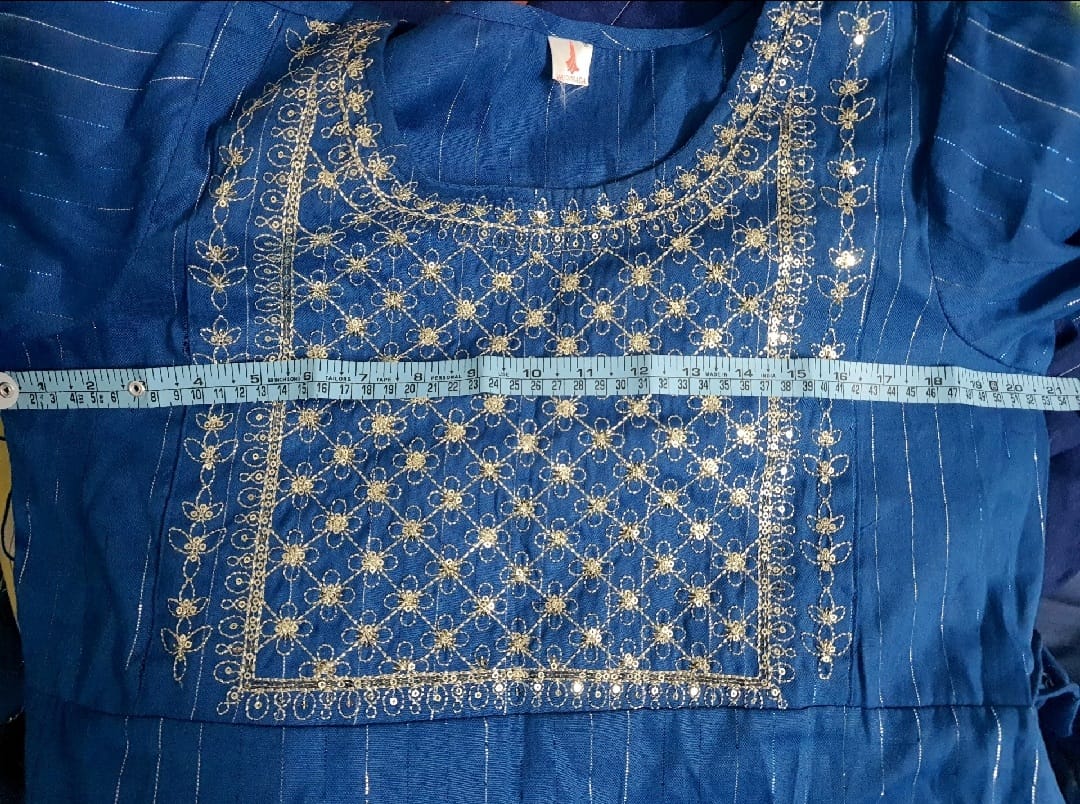 Cotton Silver Style Kurta with Tassels