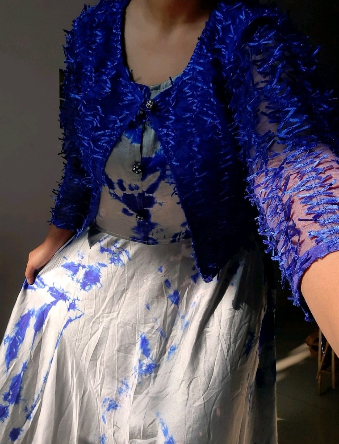 Synthetic Crepe Over Coat