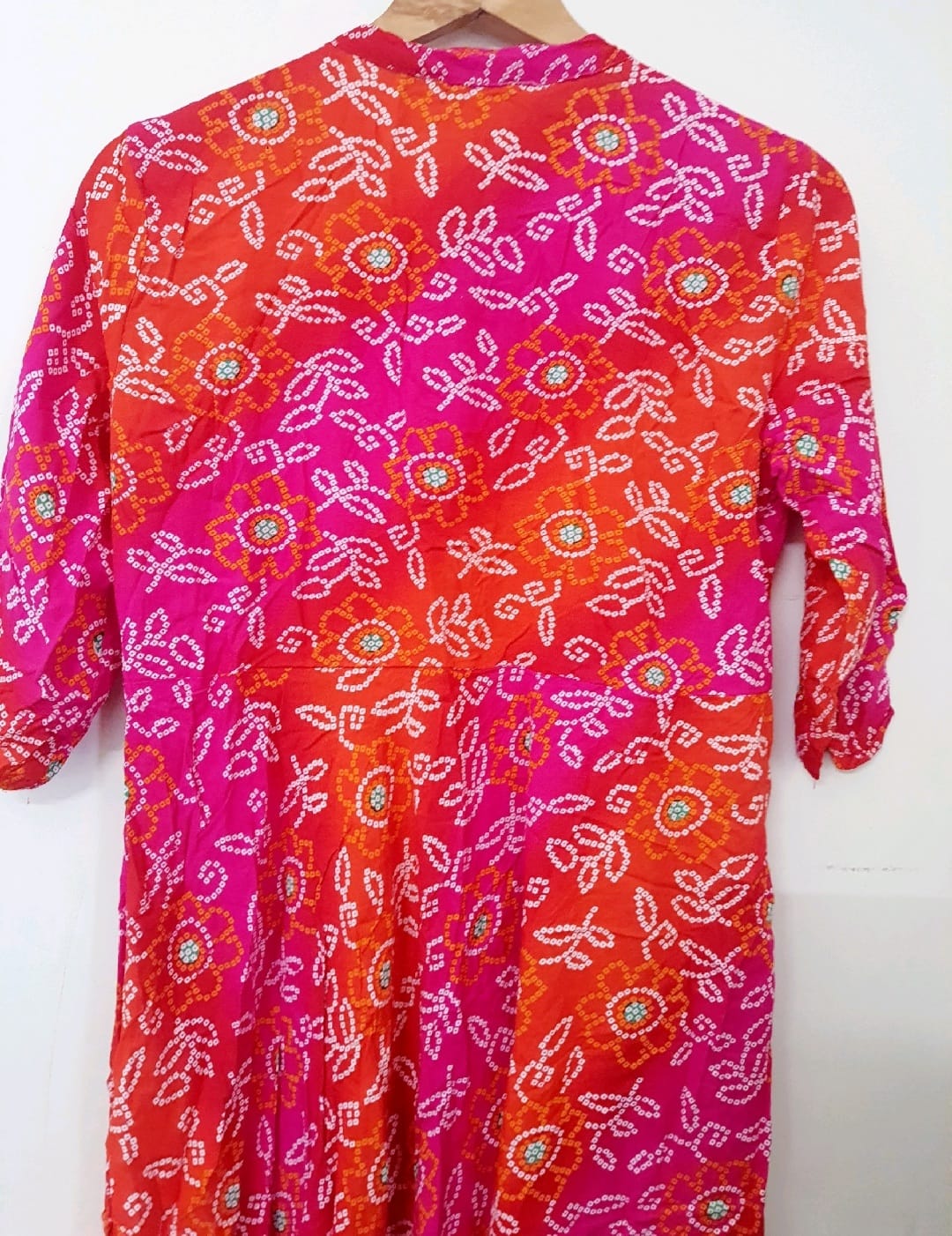 Orange Rose Dress - Vibrant Color Dress