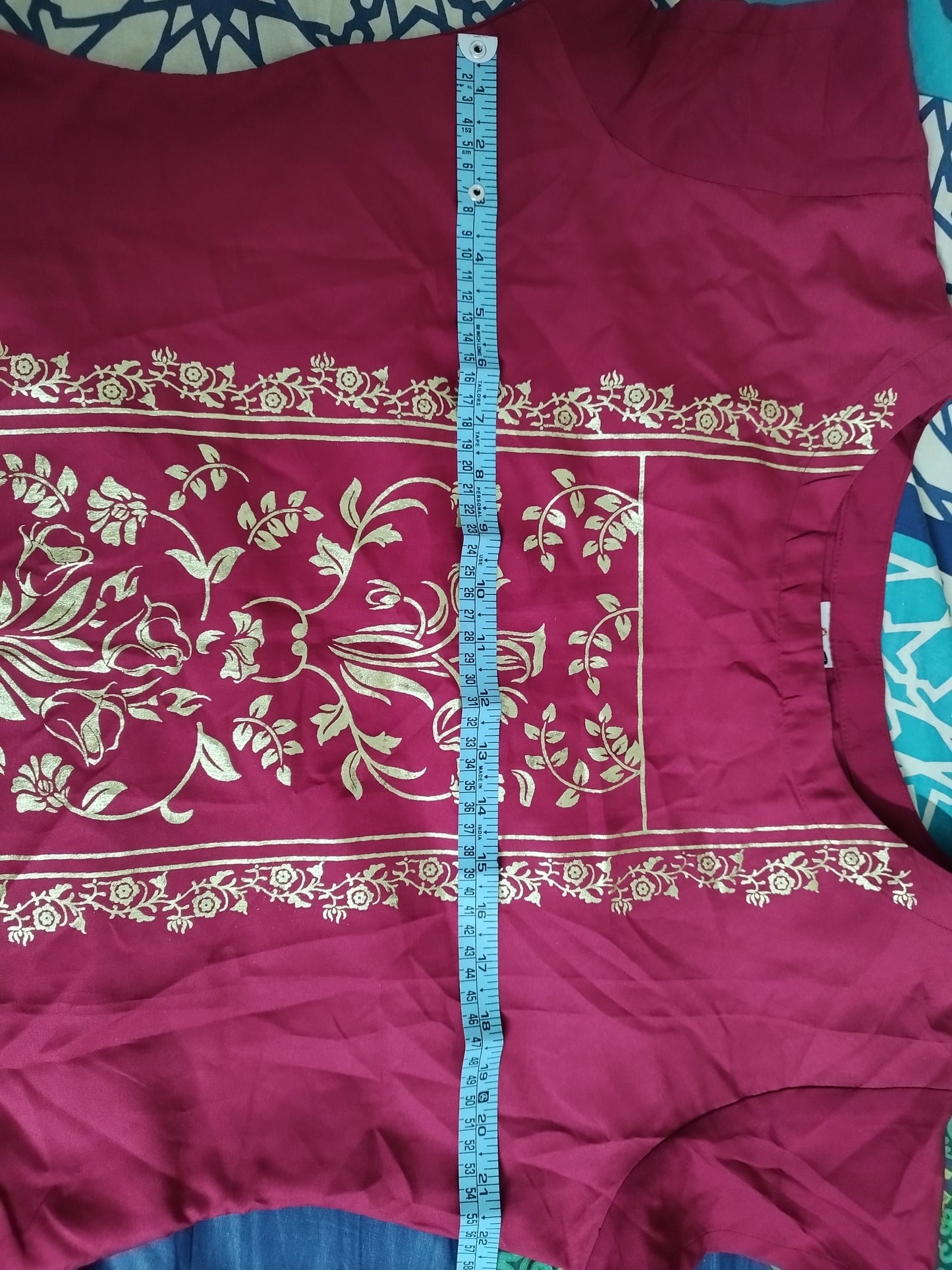Maroon Kurta