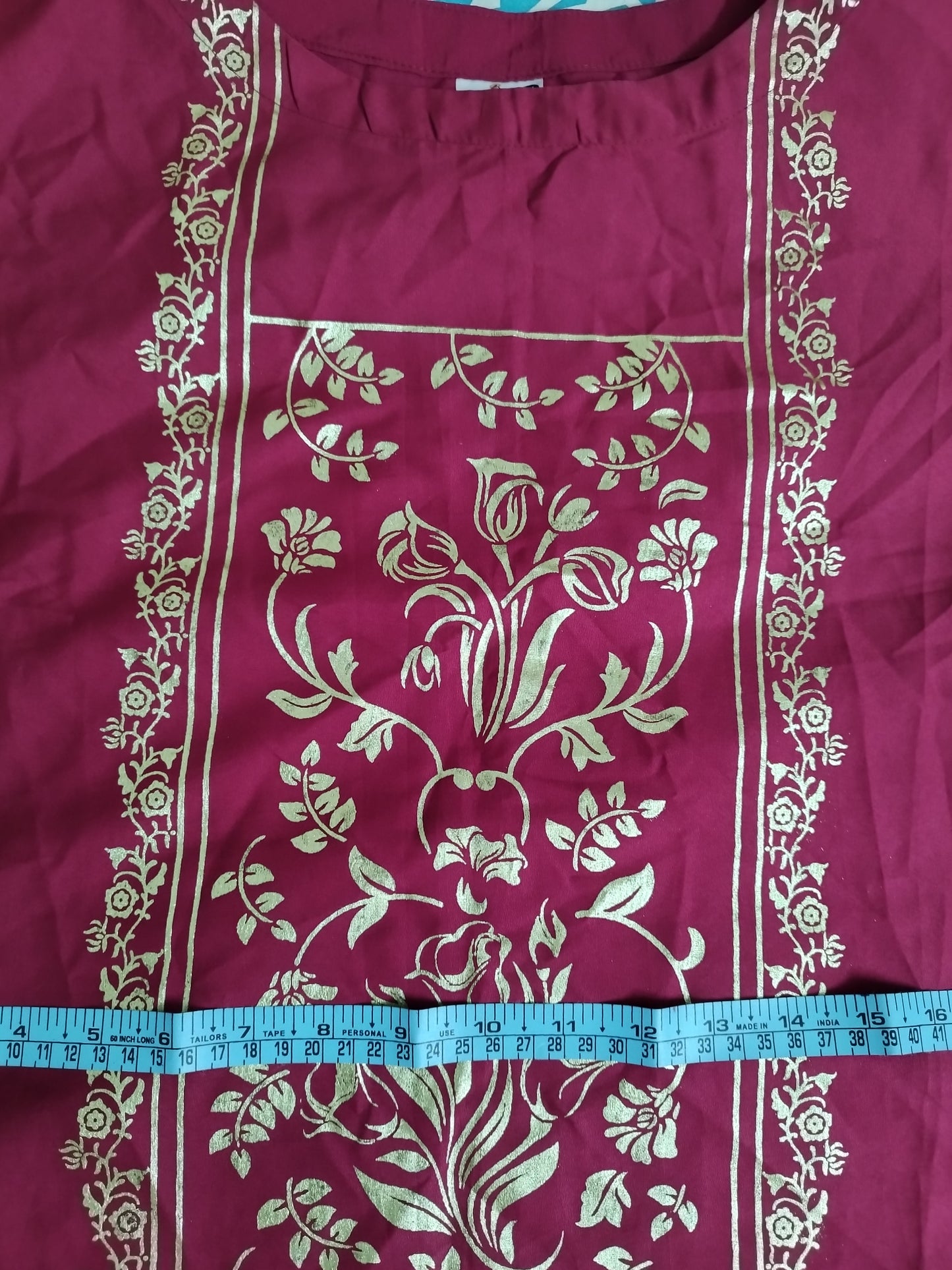 Maroon Kurta