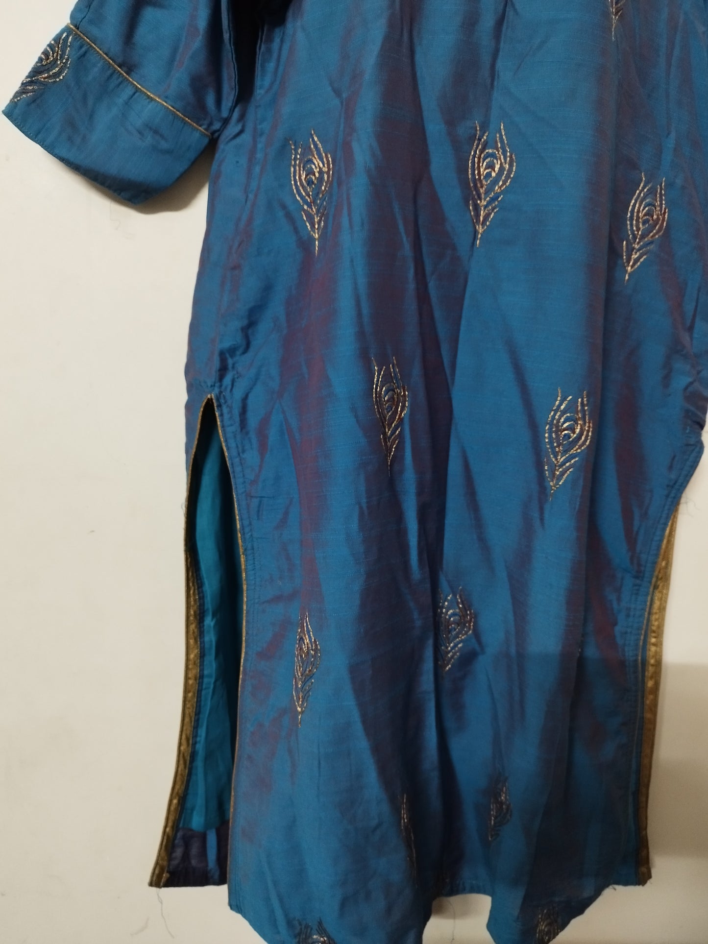 Peacock Embroidered Kurta