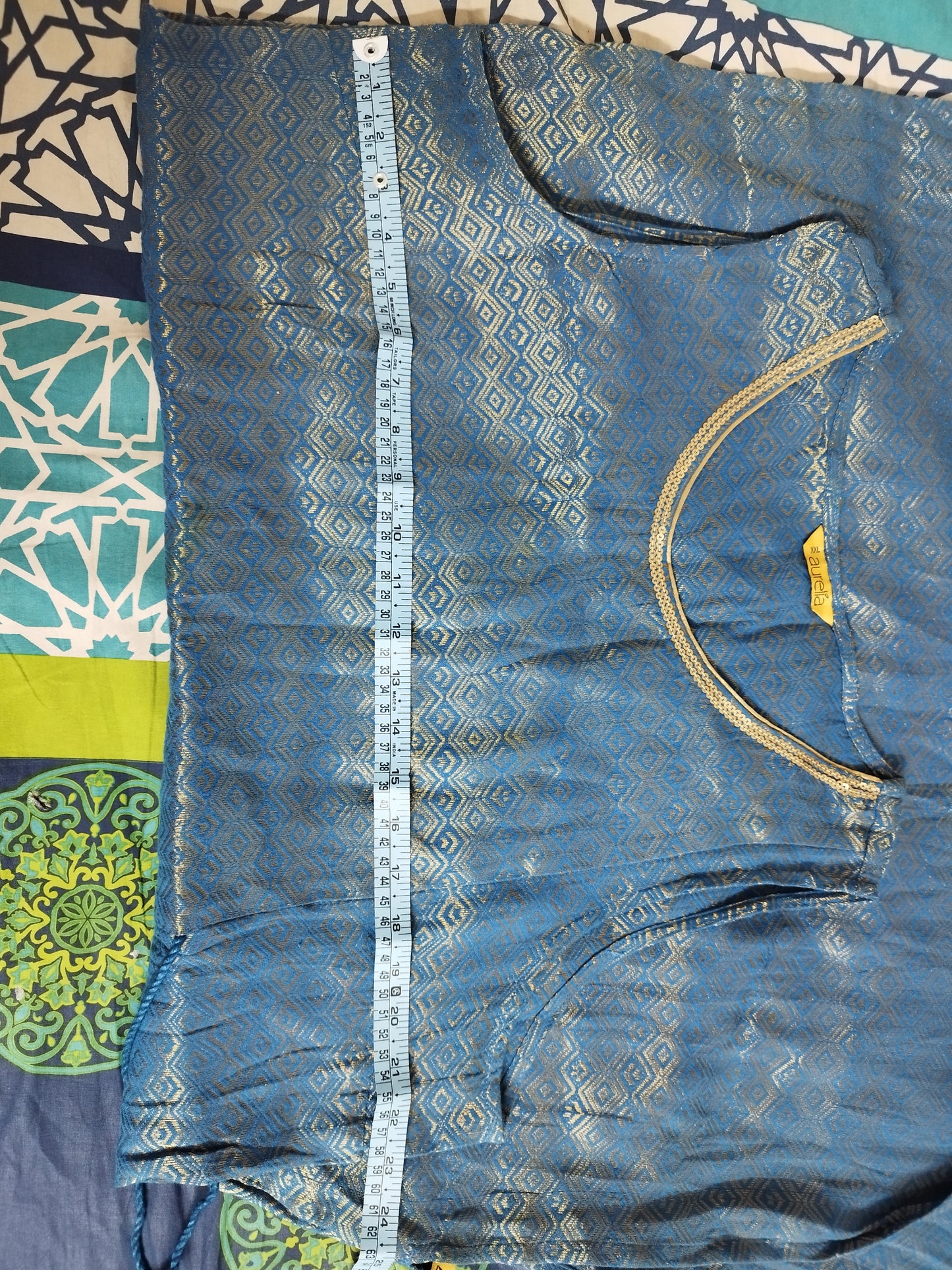 Silk Sleeveless kurti