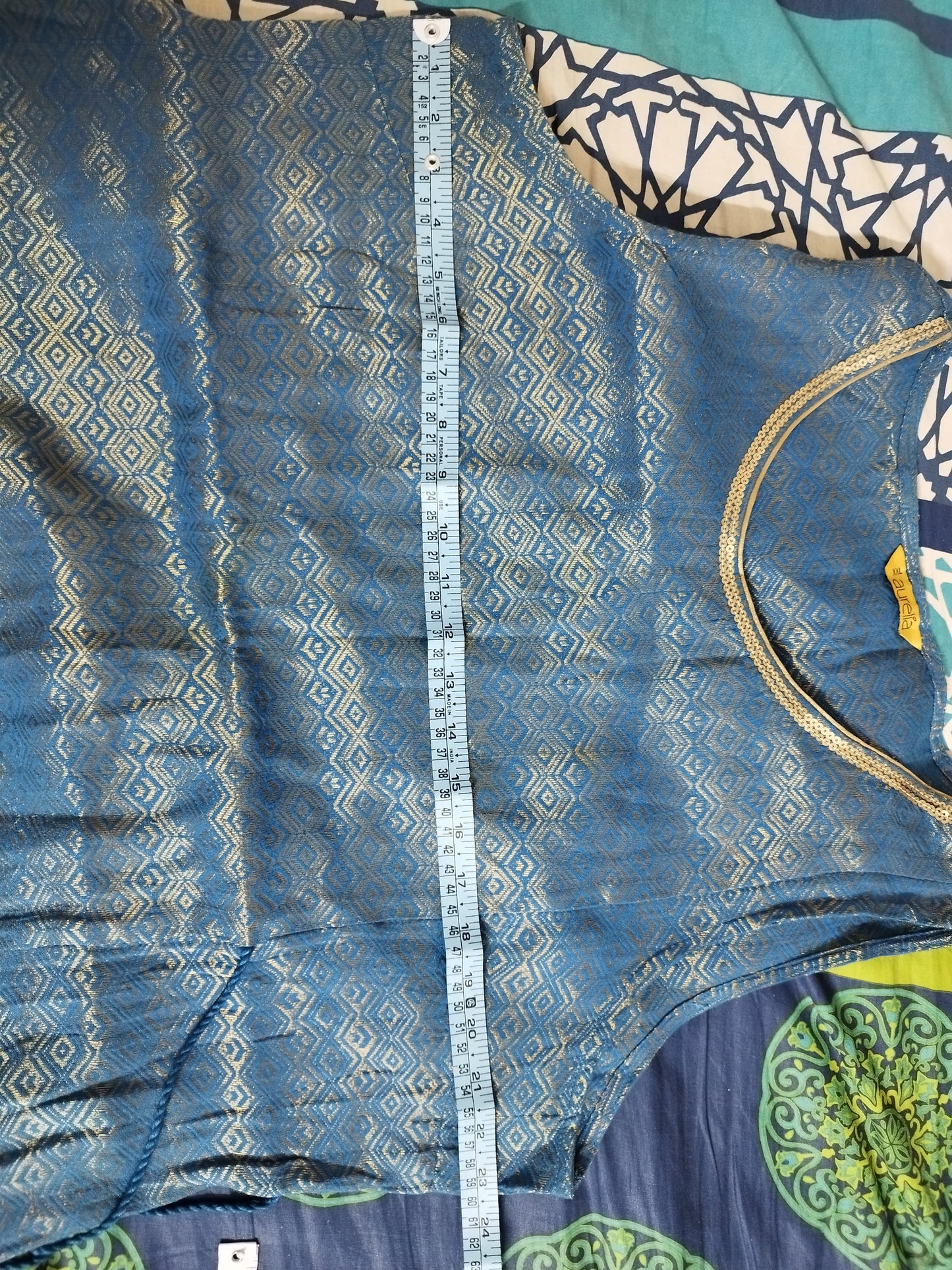 Silk Sleeveless kurti