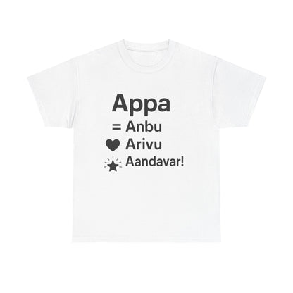 Appreciation Tee for Dads, Unisex Heavy Cotton Tee, Gift for Father's Day, Casual Shirt, Funny Dad Tee, Unique Father's Day Gift