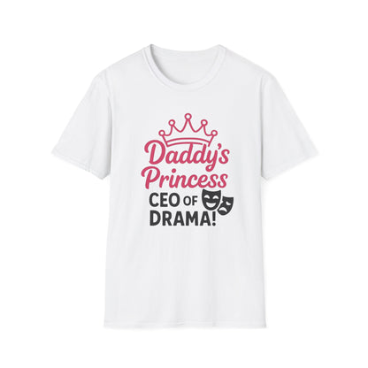 Daddy's Princess Drama T-Shirt | Funny Unisex Tee for Kids & Adults | Birthday Gift, Family Event, Little Royalty Apparel