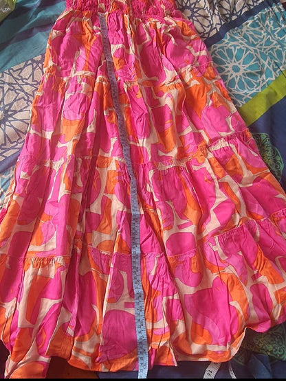Fit and Flare Pink Frock