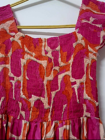 Fit and Flare Pink Frock