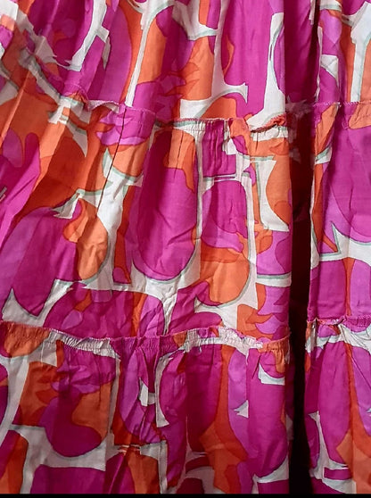 Fit and Flare Pink Frock