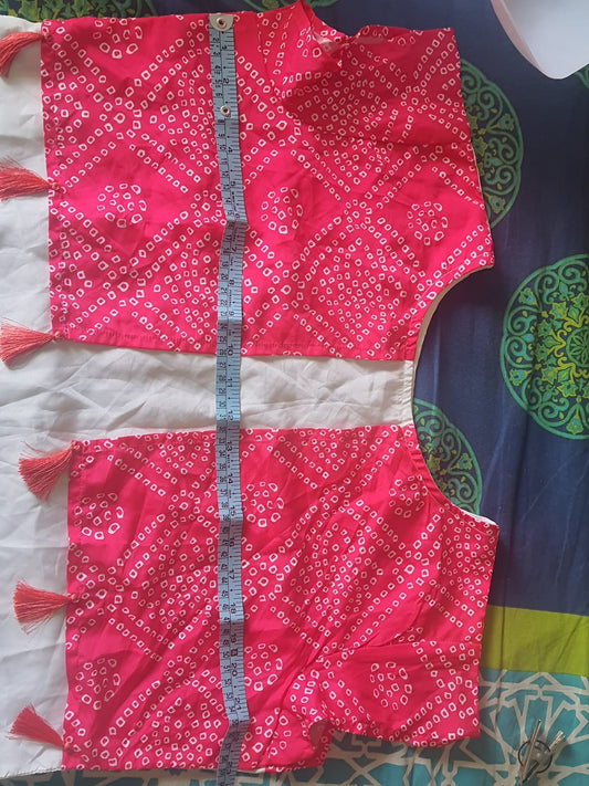 Pink and White Kurti