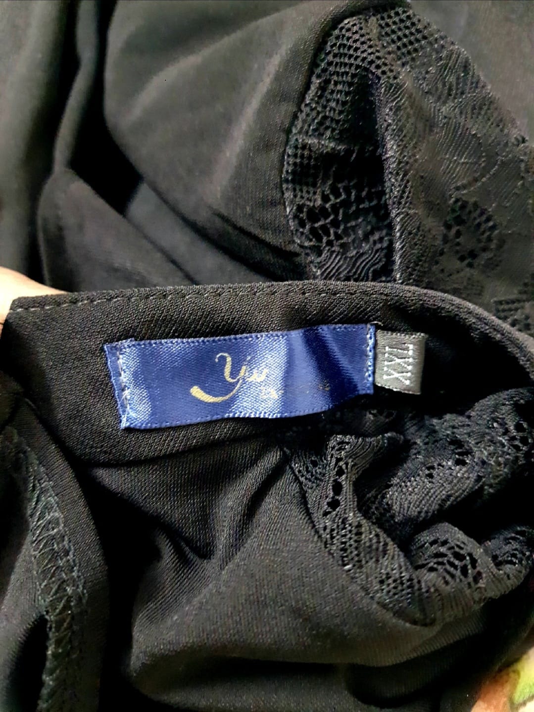 Black Korean Lace Top