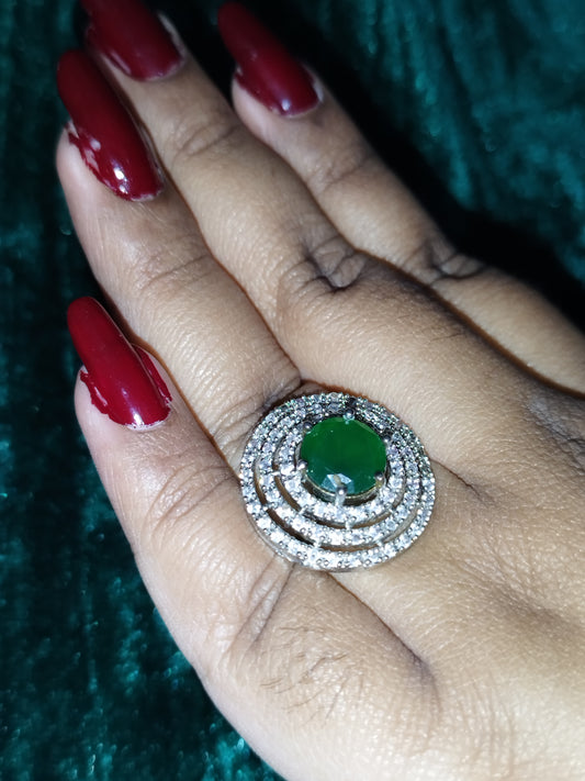 Emerald Stone Ring