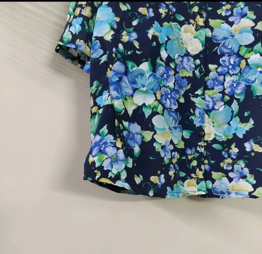 Plus Size Floral Korean Top