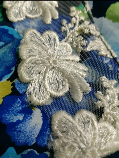 Plus Size Floral Korean Top