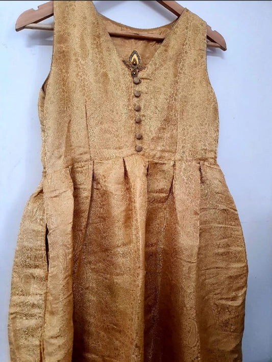 Golden Ethnic Frock