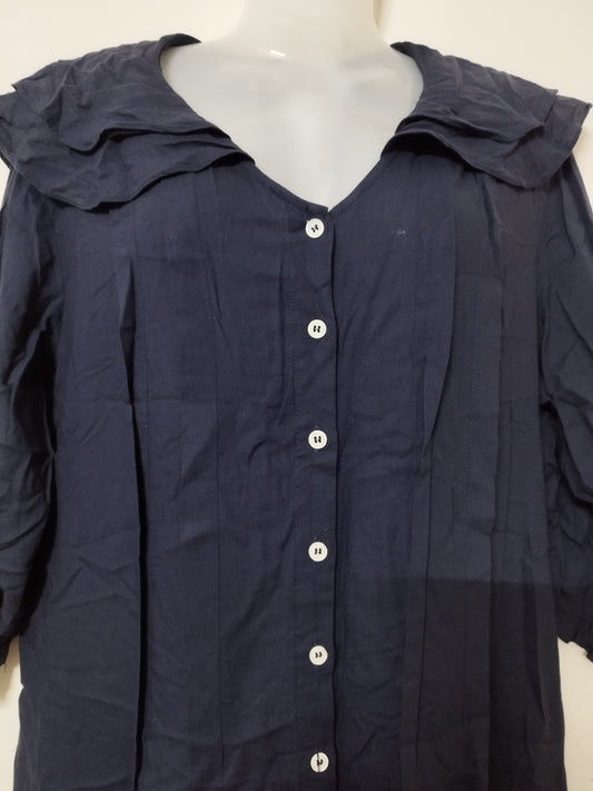 Navy Blue Cotton Top