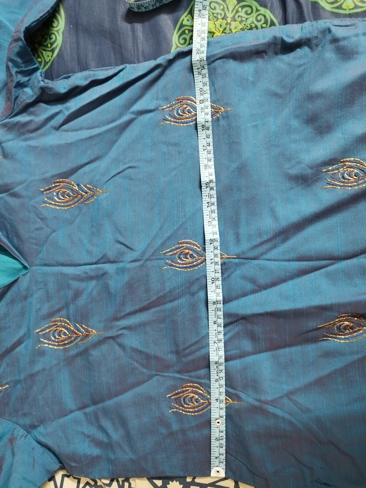 Peacock Embroidered Kurta
