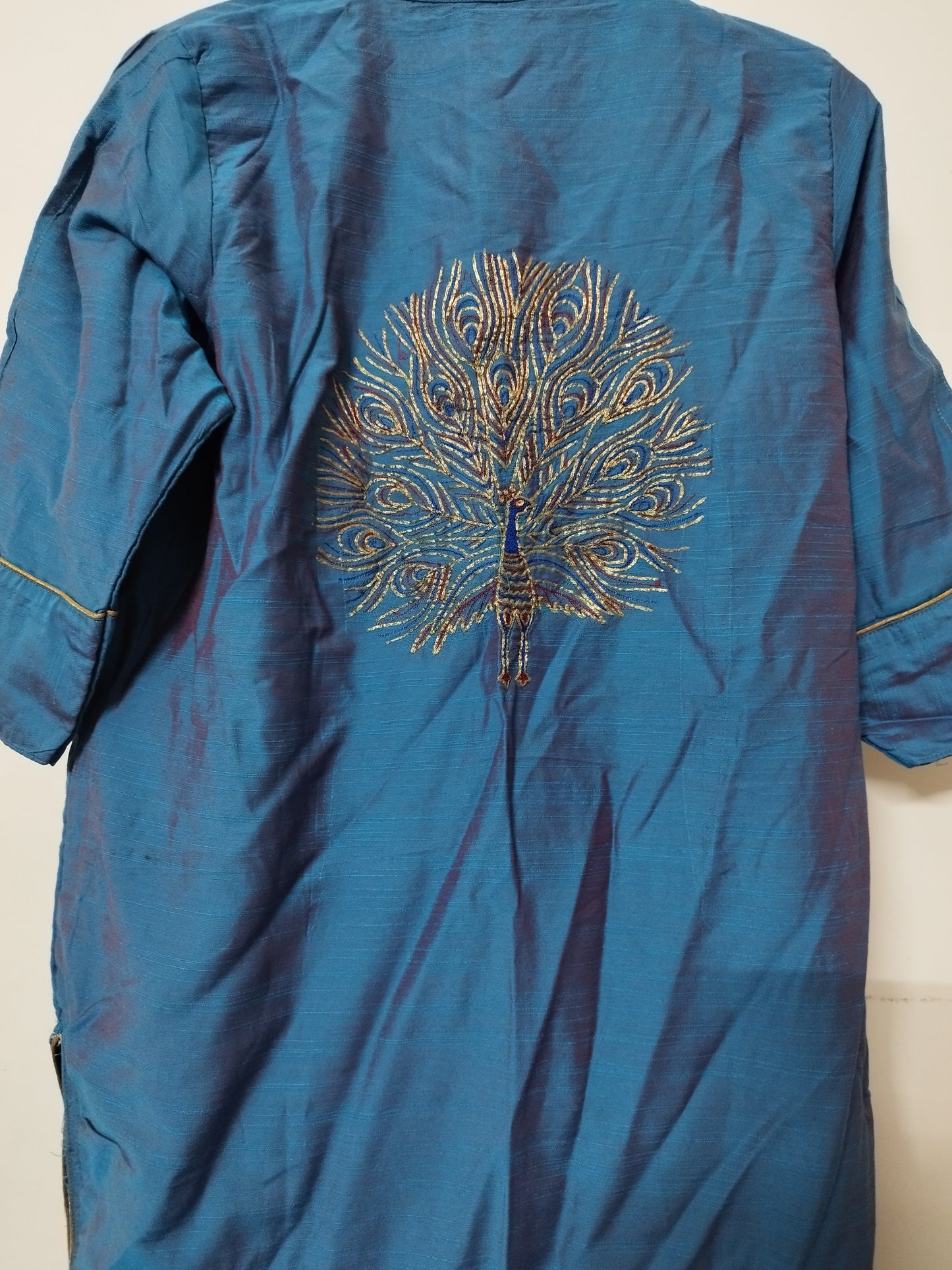 Peacock Embroidered Kurta