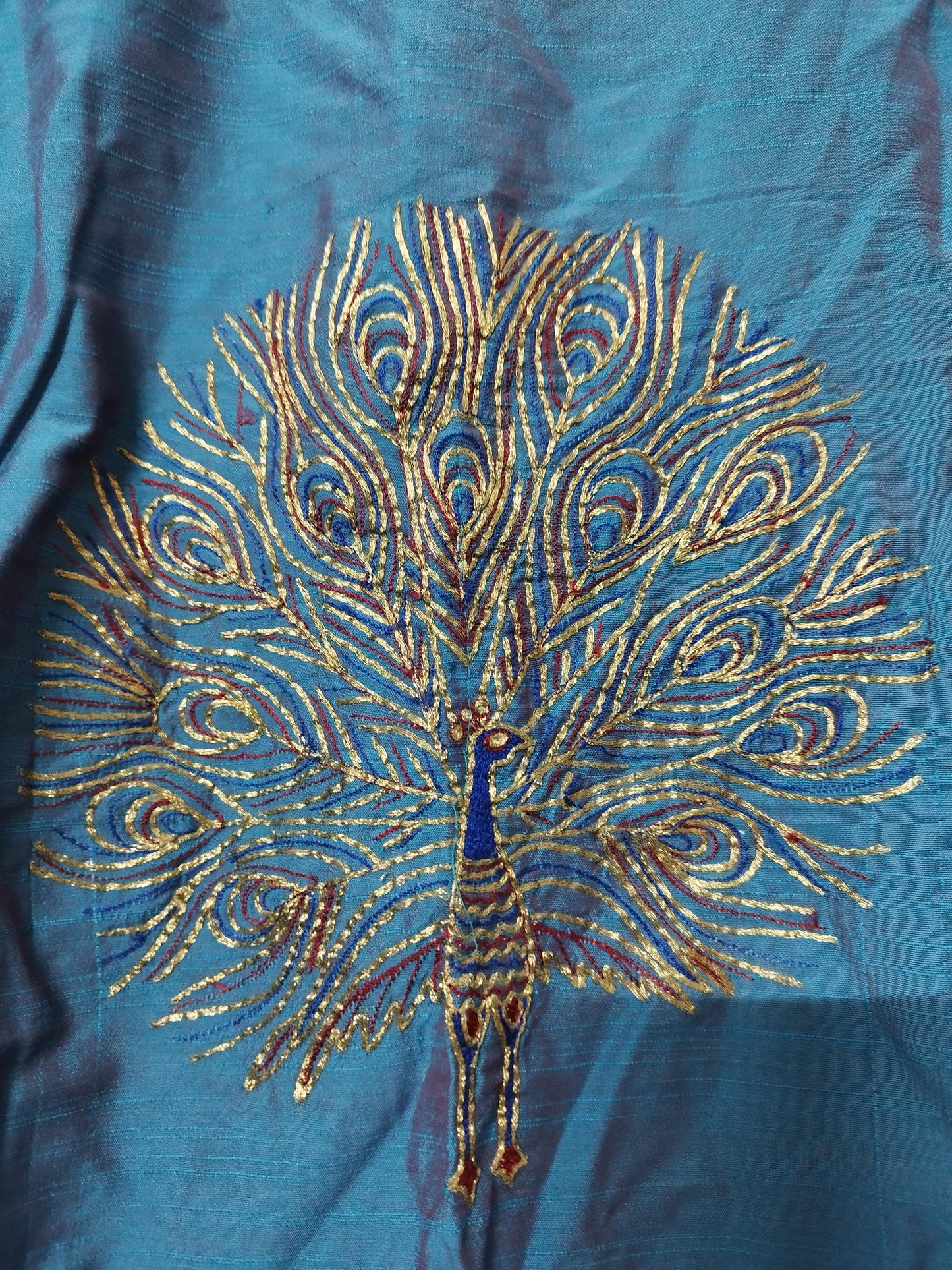 Peacock Embroidered Kurta