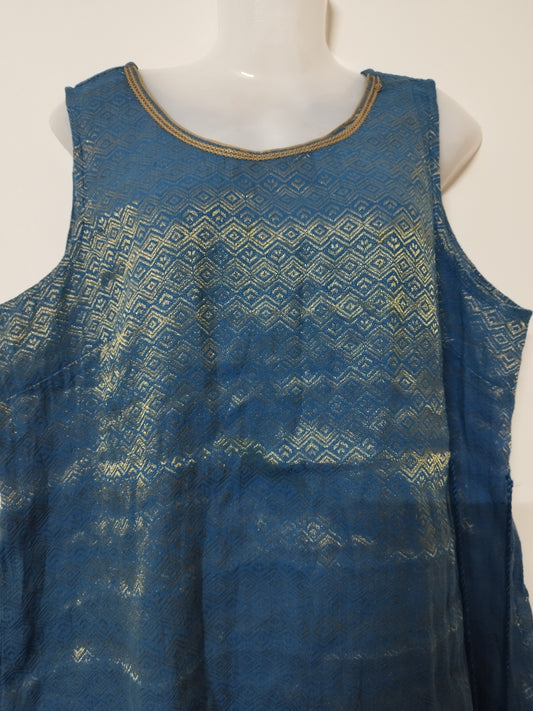 Silk Sleeveless kurti