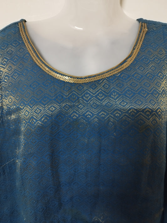 Silk Sleeveless kurti